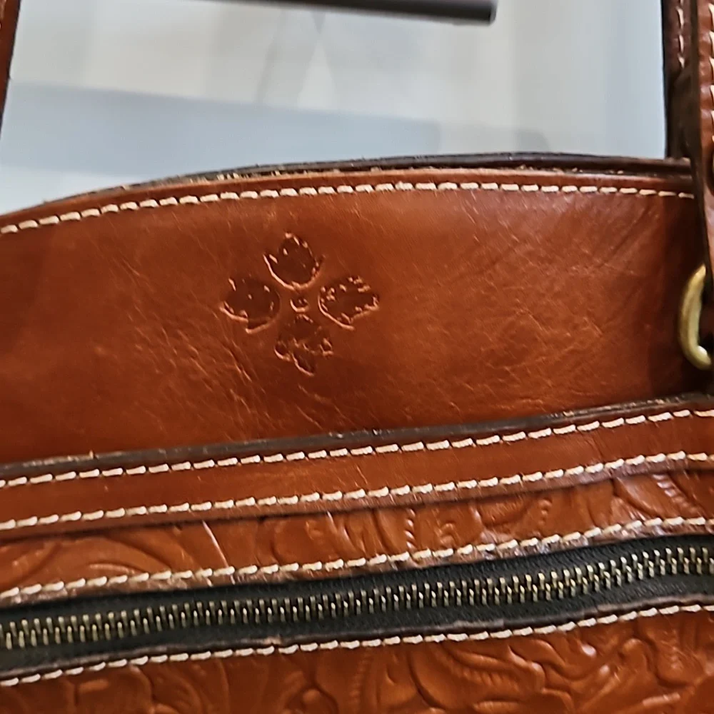 Patricia Nash Florenced Tooled leather Poppy Tote